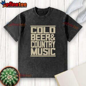 Premium Zach Top Cold Beer and Country Music Washed T-Shirt, featuring a stylish design perfect for music lovers and casual wear.