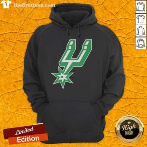 Original San Antonio Spurs White Logo Hoodie for St. Patrick's Day, featuring a festive design perfect for fans.
