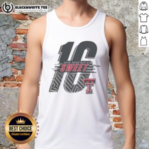 Stylish Texas Tech Red Raiders 2026 NCAA Men's Basketball Sweet 16 tank top, perfect for fans and game day attire.
