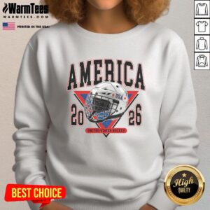 Alt Text: Premium USA sweatshirt celebrating the 2026 United States Hockey Champions, perfect for fans and sports enthusiasts.