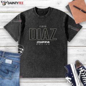 Good Floyd Diaz Zuffa Boxing Elite Washed T-Shirt featuring a stylish design for boxing enthusiasts and casual wear.