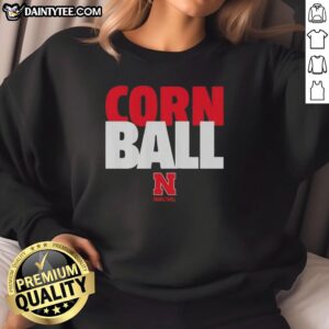 Good Corn Ball 2026 Nebraska Cornhuskers basketball sweatshirt in red, featuring team logo and cozy design.