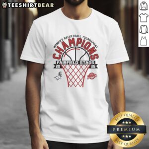 Hot Fairfield Stags Womens Basketball Tournament Champions 2026 T-Shirt featuring bold graphics and team colors.