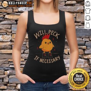 Good Will Peck If Necessary tank top featuring a stylish design, perfect for casual wear and summer fashion trends.