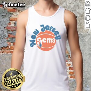 Awesome New Jersey Gems tank top featuring vibrant graphics and a stylish design, perfect for summer outings.