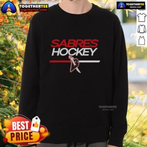 Nice Tage Thompson Buffalo Sabres hockey sweatshirt in navy blue, perfect for fans supporting their team.