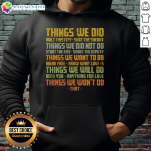 Vintage hoodie from Good Things We Did, featuring a stylish design and comfortable fit for casual wear.