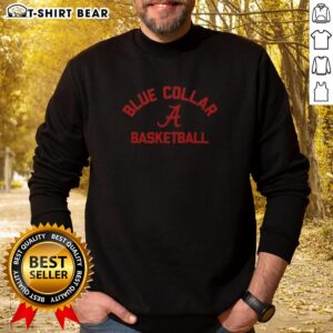 Top Alabama Crimson Tide blue collar basketball sweatshirt featuring team logo and vibrant colors, perfect for fans.