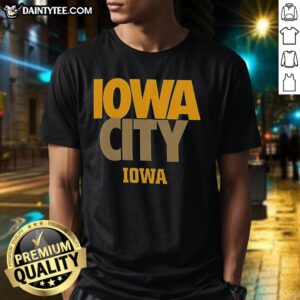 Alt Text: Good Iowa City Iowa Hawkeyes T-Shirt featuring team colors and logo, perfect for fans and game day wear.