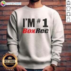 Alt Text: Original Im 1 Boxrec Sweatshirt featuring a stylish design for boxing enthusiasts and fans.