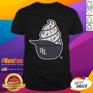 Official Tampa Bay Rays Ice Cream T-Shirt featuring vibrant graphics and team logo, perfect for fans and summer wear.