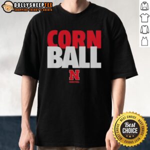 Official Corn Ball 2026 Nebraska Cornhuskers Basketball T-Shirt featuring team colors and logo for fans.