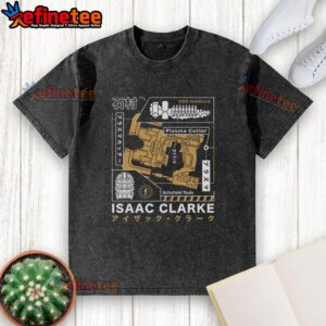 Original Isaac Clarke Dead Space aesthetic washed t-shirt featuring graphic design inspired by the horror video game.