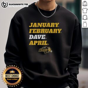 Alt Text: Cozy Nice North Dakota State Bison sweatshirt for January-February by Dave April, perfect for game day.