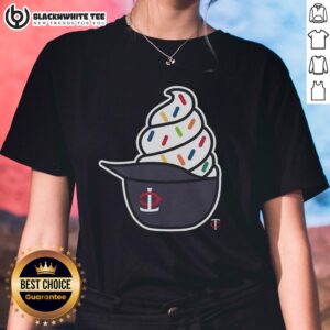 Pretty Minnesota Twins Ice Cream Ladies Tee featuring a vibrant design perfect for baseball fans and summer outings.