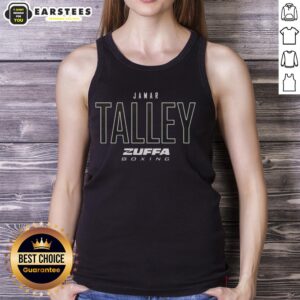 Alt Text: Hot Jamar Talley wearing a stylish Zuffa Boxing Elite tank top, showcasing athletic wear for boxing enthusiasts.