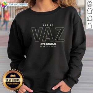 Premium Maxime Vaz Zuffa Boxing Elite sweatshirt featuring stylish design and high-quality fabric for boxing enthusiasts.