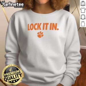 Hot Clemson Tigers 2026 Lock It In Sweatshirt in vibrant colors, perfect for fans and game day attire.