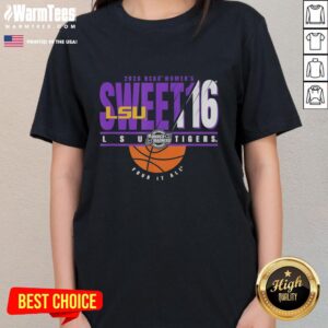 Good LSU Tigers NCAA Women's Sweet 16 2026 Men's March Madness tee featuring vibrant graphics and team colors.