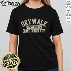 Official Skywalk Est 2007 Grand Canyon West T-Shirt - Image 3