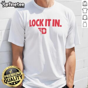 Hot Dayton Flyers 2026 Lock It In T-Shirt featuring vibrant team colors and bold logo for dedicated fans.