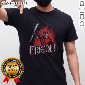 Top Tj Friedl Battle Cry T-Shirt featuring a bold design, perfect for fans and collectors of unique baseball apparel.