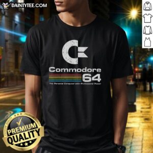 Awesome Commodore 64 T-Shirt featuring a vintage design celebrating the personal computer with professional power.