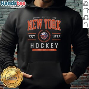 Official New York Islanders Hockey Legacy Crest Hoodie featuring team colors and logo, perfect for fans and collectors.