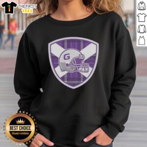 Alt Text: Premium Glasgow Tartans logo on a stylish sweatshirt for international arena football fans.
