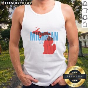 Awesome America250 Michigan tank top featuring a vibrant design celebrating Michigan's heritage and culture.
