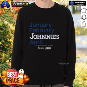 St. John's Red Storm 2026 March Madness Month sweatshirt featuring vibrant team colors and logo, perfect for fans.