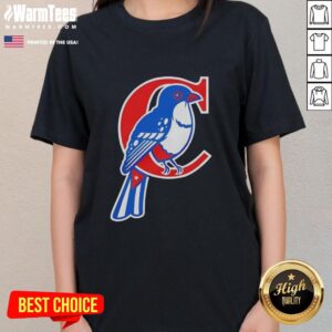Official Cuba Tocororo logo on a stylish ladies tee, showcasing vibrant colors and a unique design.
