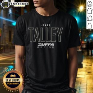 Alt Text: Hot Jamar Talley Zuffa Boxing Elite T-Shirt featuring bold graphics and a stylish design for boxing enthusiasts.