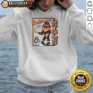 Alt Text: Original Baltimore Orioles Oriole Bird hoodie featuring vibrant team colors and logo, perfect for fans.
