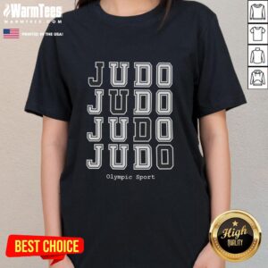 Awesome Judo Olympic Sport Ladies Tee showcasing a stylish design for female judo enthusiasts and athletes.