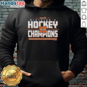 Alt Text: Awesome Houghton Gremlins 2026 MHSAA Hockey Division 3 Champions Hoodie featuring team logo and vibrant colors.