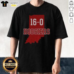 Top Hoosiers 16-0 IU Indiana Hoosiers Football 2026 National Champions Undefeated T-Shirt design in vibrant colors.