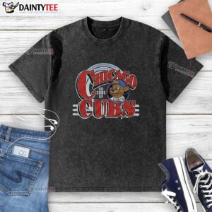 Good Chicago Cubs Clark washed t-shirt featuring the team's logo in vibrant colors, perfect for fans and casual wear.