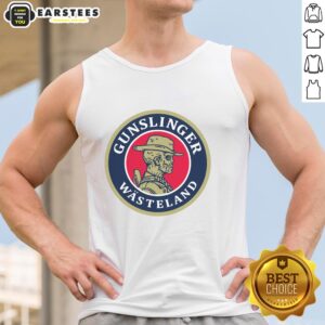Premium Gunslinger Beer Wasteland tank top featuring a bold graphic design and comfortable fit for casual wear.
