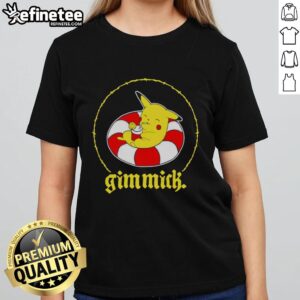 Top Gimmick Pike Black Ladies Tee featuring a stylish design, perfect for casual wear and fashion-forward outfits.