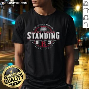 Alt Text: Nice Bellevue Lady Red 2026 OHSAA Girls Basketball Division 4 Last Four Standing T-Shirt design featuring team colors.