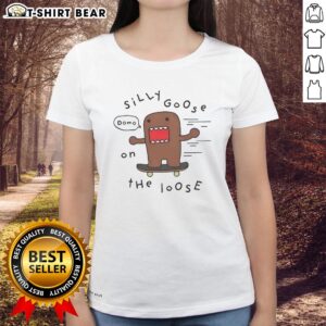 Official Silly Goose on the Loose Ladies Tee featuring a playful graphic design, perfect for fun and casual wear.