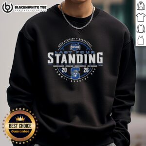 Alt Text: Original Summit Country Day 2026 OHSAA Boys Basketball Division 5 Last Four Standing sweatshirt in vibrant colors.