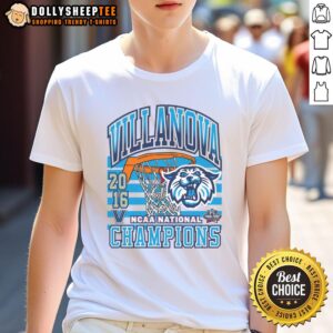Top Villanova Wildcats Past Champs Tourney Win T-Shirt featuring bold logo and championship graphics in team colors.