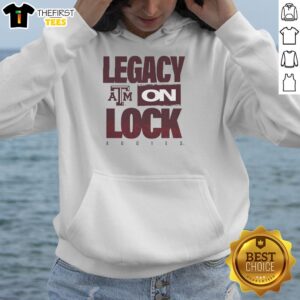 Top Texas A&M Aggies NCAA 2026 Legacy On Lock On Hoodie in maroon, featuring vibrant team logo and stylish design.