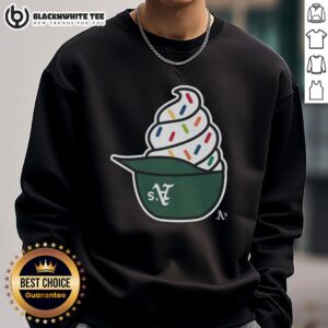 Good Athletics baseball ice cream sweatshirt featuring a cozy design perfect for sports fans and casual wear.
