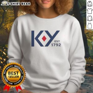 Alt Text: Original Come to KY Kentucky Est 1792 Sweatshirt featuring a stylish design for proud Kentucky residents and visitors.