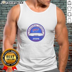 Good Buffalo Bills Highmark Stadium Inaugural Season 2026 tank top showcasing team pride and vibrant design.