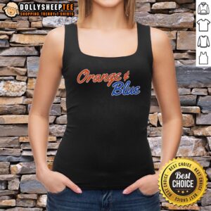 Alt Text: Awesome orange and blue Florida Gators tank top featuring logo, perfect for game day and casual wear.