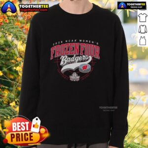 Good Wisconsin Badgers NCAA Women's Frozen Four 2026 sweatshirt featuring team colors and logo, perfect for fans.